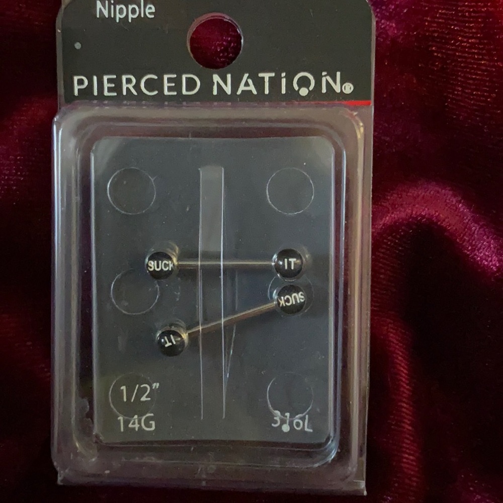 “Suck it” nipple bars